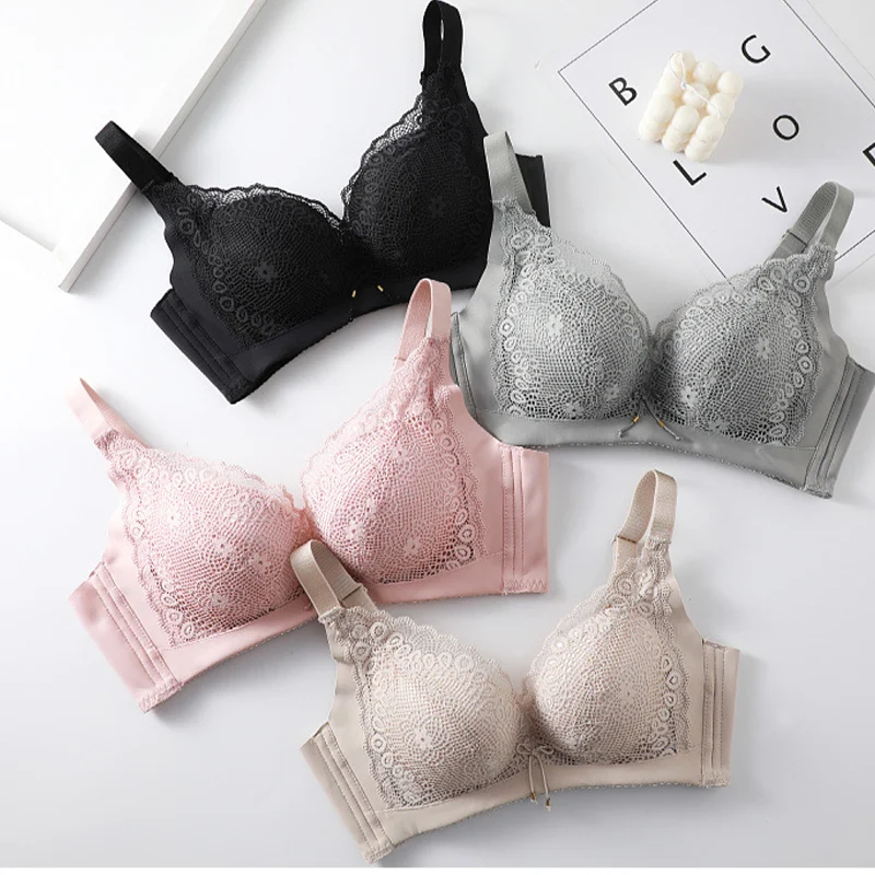 Women's Ultra-thick Push-up Bra Sexy Lace Bra Soft Seamless Wireless Comfortable Gathering Lingerie Lady's Underwear
Women's Ultra-thick Push-up Bra Sexy Lace Bra Soft Seamless Wireless Comfortable Gathering Lingerie Lady's Underwear