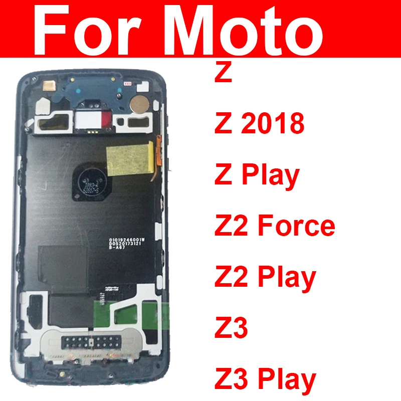 Средняя Рамка для Motorola Moto Z Play Z2 Force Z3 2018 средняя рамка ЖК-экрана ободок Крышка