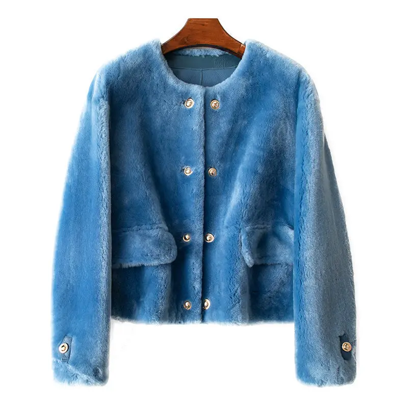 2023Real fur,A Small Amount of Clothing New Sheepskin and Wool Integrated Autumn Short Fashion Small Fragrance Lamb Fur Grass C
2023Real fur,A Small Amount of Clothing New Sheepskin and Wool Integrated Autumn Short Fashion Small Fragrance Lamb Fur Grass C