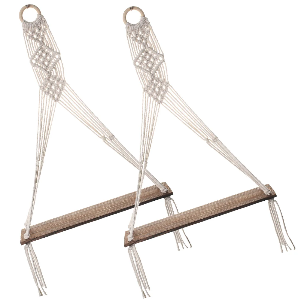 2Pcs Macrame Wall Shelf Wall Shelves Hanging Wall Shelf Floating Shelves Hanging Wood Shelf Hanging Shelf Macrame Hanging Shelf
2Pcs Macrame Wall Shelf Wall Shelves Hanging Wall Shelf Floating Shelves Hanging Wood Shelf Hanging Shelf Macrame Hanging Shelf