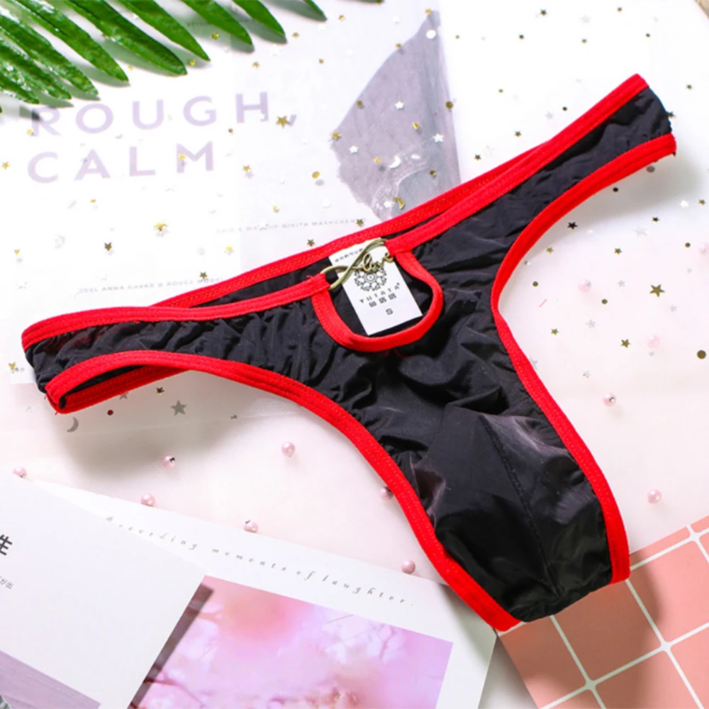 Mens Sexy Ice Silk Briefs T-Back Pouch Panties Jockstraps Underwear Hole Design Sissy Underpants Butt Exposed Male Thong Bikini
Mens Sexy Ice Silk Briefs T-Back Pouch Panties Jockstraps Underwear Hole Design Sissy Underpants Butt Exposed Male Thong Bikini