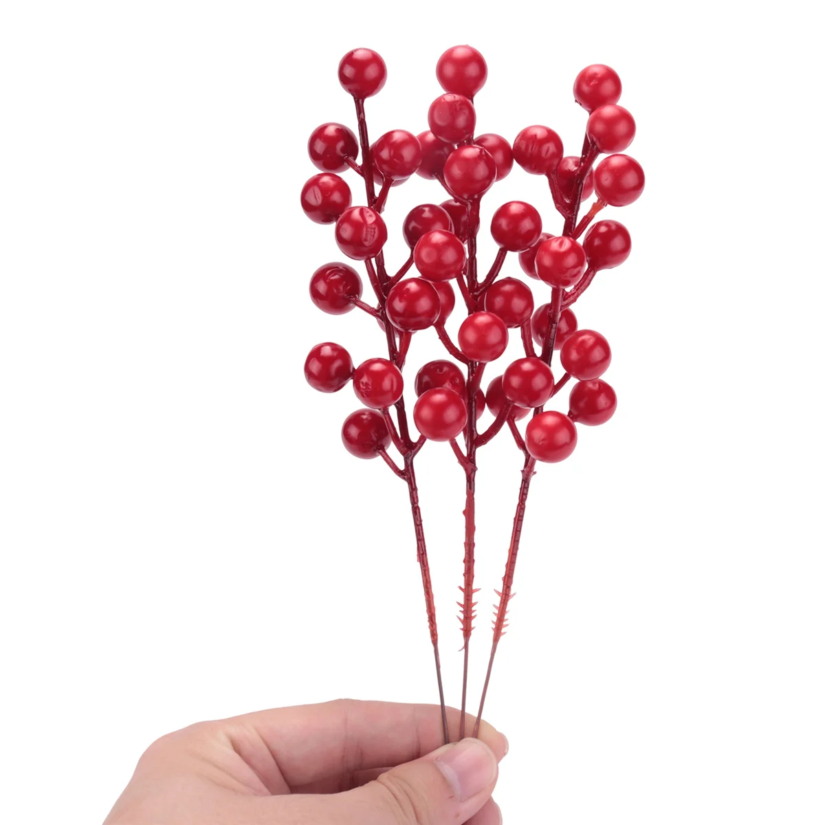 20 Pack 8inch Artificial Christmas Red Berries Stems for Christmas Tree Ornaments,DIY Xmas Wreath,Holiday and Home Decor
20 Pack 8inch Artificial Christmas Red Berries Stems for Christmas Tree Ornaments,DIY Xmas Wreath,Holiday and Home Decor