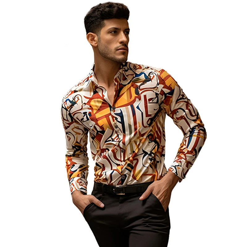 New Sexy Trend Man Striped Trend Shirt High Quality Long Sleeve Shirt Casual Party Shirt Chemise Homme Shirt
New Sexy Trend Man Striped Trend Shirt High Quality Long Sleeve Shirt Casual Party Shirt Chemise Homme Shirt