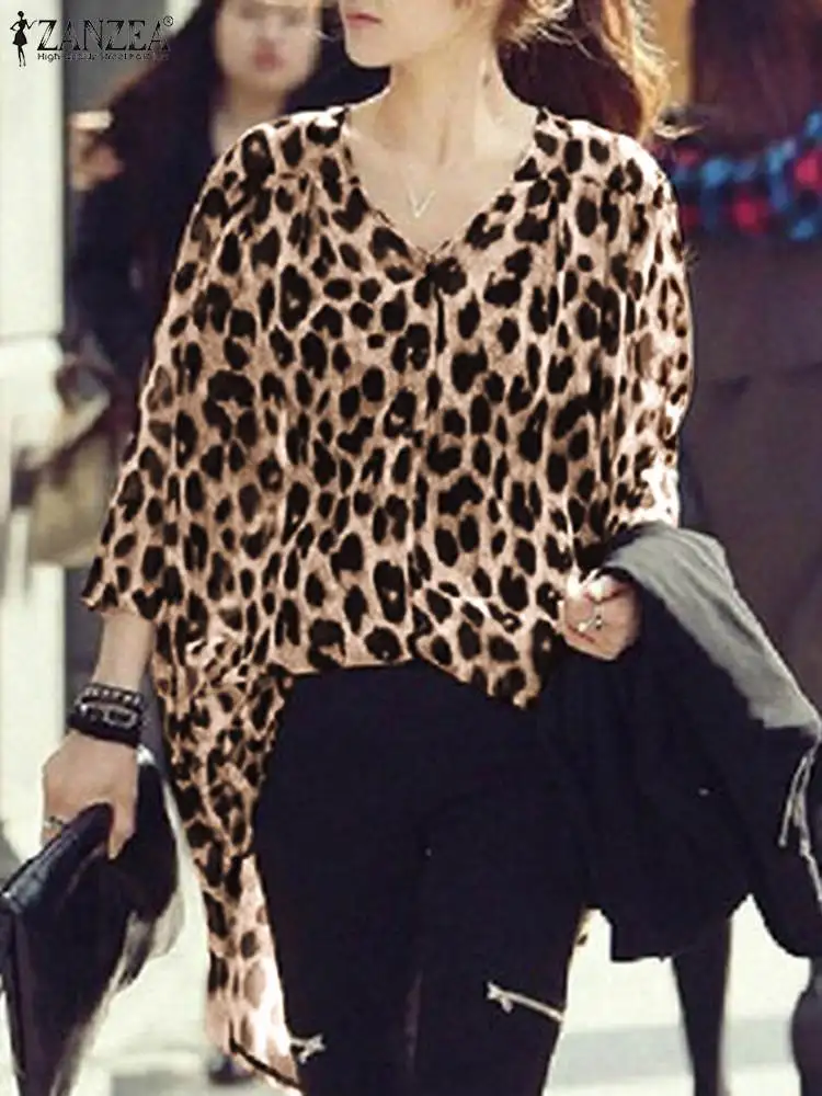 ZANZEA Women Beach Leopard Print Cardigan Summer V-Neck Long Sleeve Holiday Chiffon Blouse Bohemian Casual Long Shirt Kimonos
ZANZEA Women Beach Leopard Print Cardigan Summer V-Neck Long Sleeve Holiday Chiffon Blouse Bohemian Casual Long Shirt Kimonos