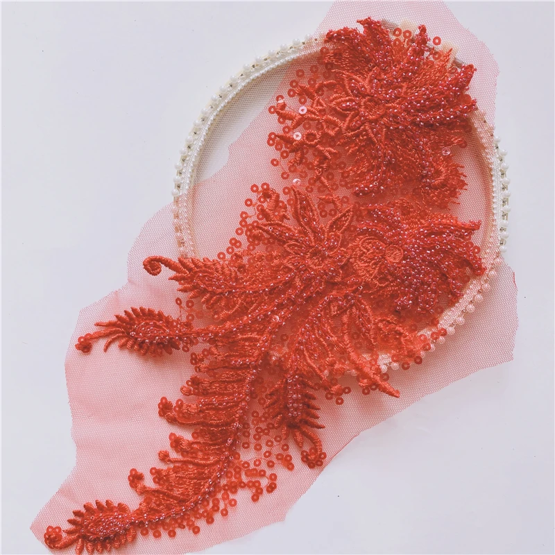 6Pieces Embroidered Lace Applique Beads Patch Sequins For Wedding Dress Bridal Gown Lace Trim Ribbon Sewing Lace Fabrics New 
6Pieces Embroidered Lace Applique Beads Patch Sequins For Wedding Dress Bridal Gown Lace Trim Ribbon Sewing Lace Fabrics New