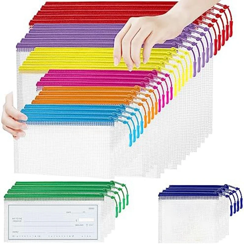 Mesh Zipper Pouch Waterproof Zipper Bags 8 Sizes Waterproof 8 Colors, Multipurpose Easy To Use
Mesh Zipper Pouch Waterproof Zipper Bags 8 Sizes Waterproof 8 Colors, Multipurpose Easy To Use