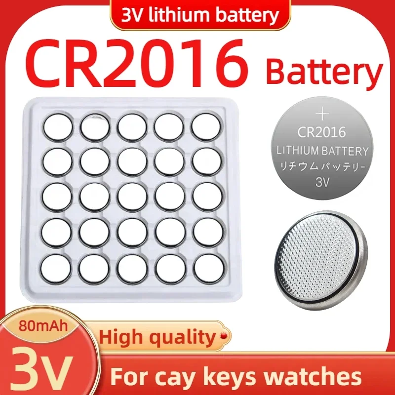 

25/50PCS 3V CR2016 Lithium Button Battery for Watch Toys Clock Remote DL2016 BR2016 DL2016 LM2016 CR 2016 Coin Cell Batteries