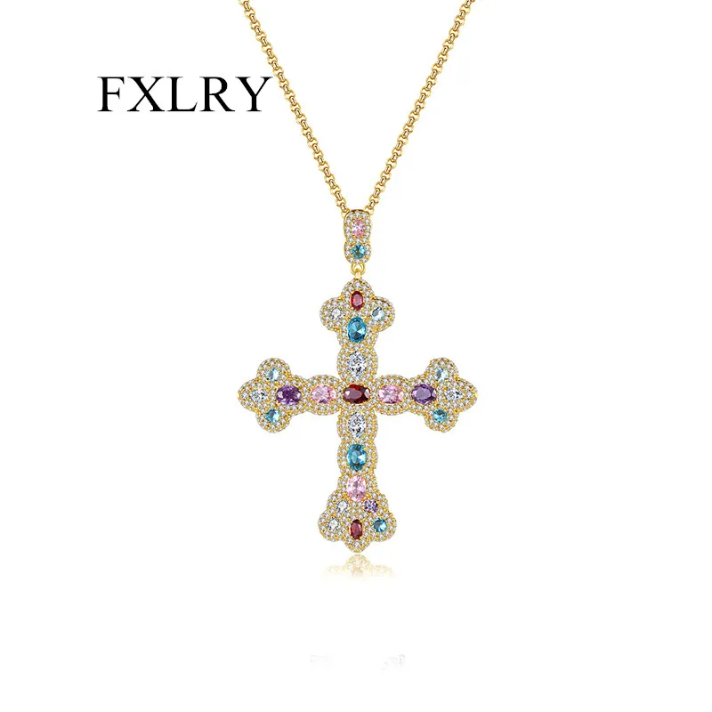 FXLRY Роскошный прозрачный радужный Кристалл Цирконий крест кулон ожерелье для женщин панк вечерние ринка модные ювелирные изделия
FXLRY Роскошный прозрачный радужный Кристалл Цирконий крест кулон ожерелье для женщин панк вечерние ринка модные ювелирные изделия