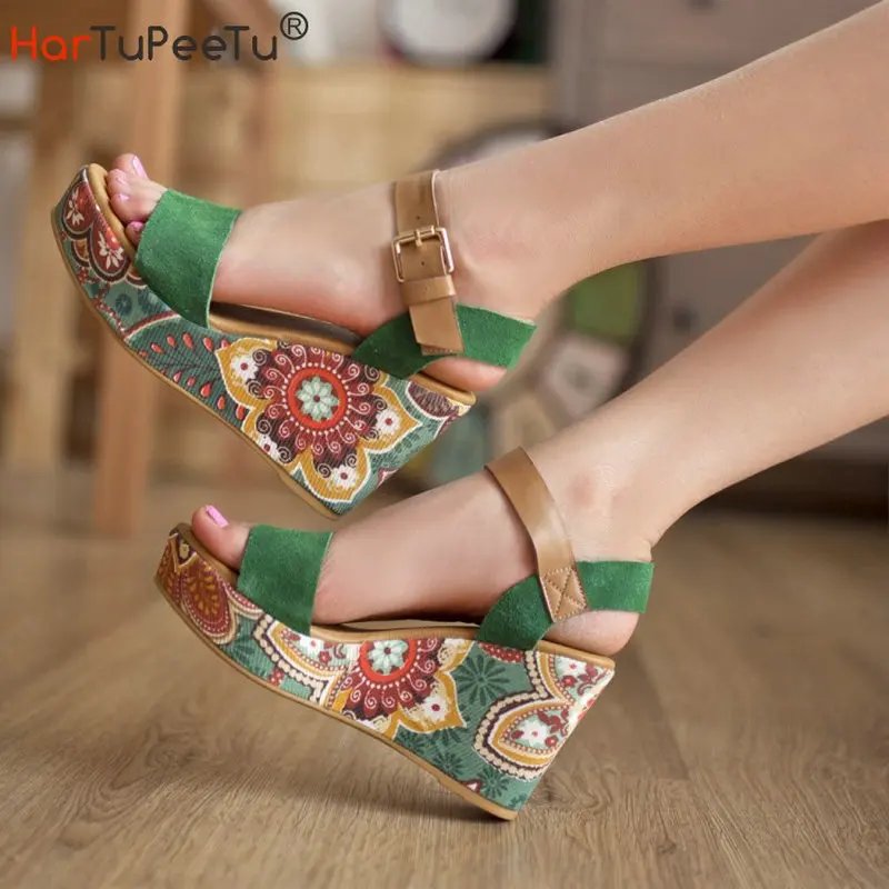 Beach Dress Wedges Sandals Women 2022 Summer Vintage Print Colours Block Bohemia Platform Shoes Size 34-43
Beach Dress Wedges Sandals Women 2022 Summer Vintage Print Colours Block Bohemia Platform Shoes Size 34-43