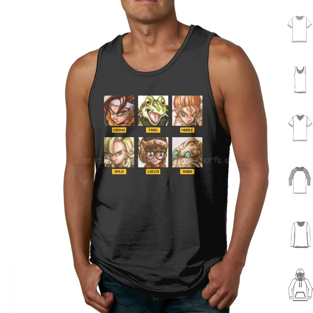 Chrono Team Tank Tops Print Cotton Video Game Video Games Videogame Retro Vintage Pixel Pixel Art Rpg Japan
Chrono Team Tank Tops Print Cotton Video Game Video Games Videogame Retro Vintage Pixel Pixel Art Rpg Japan