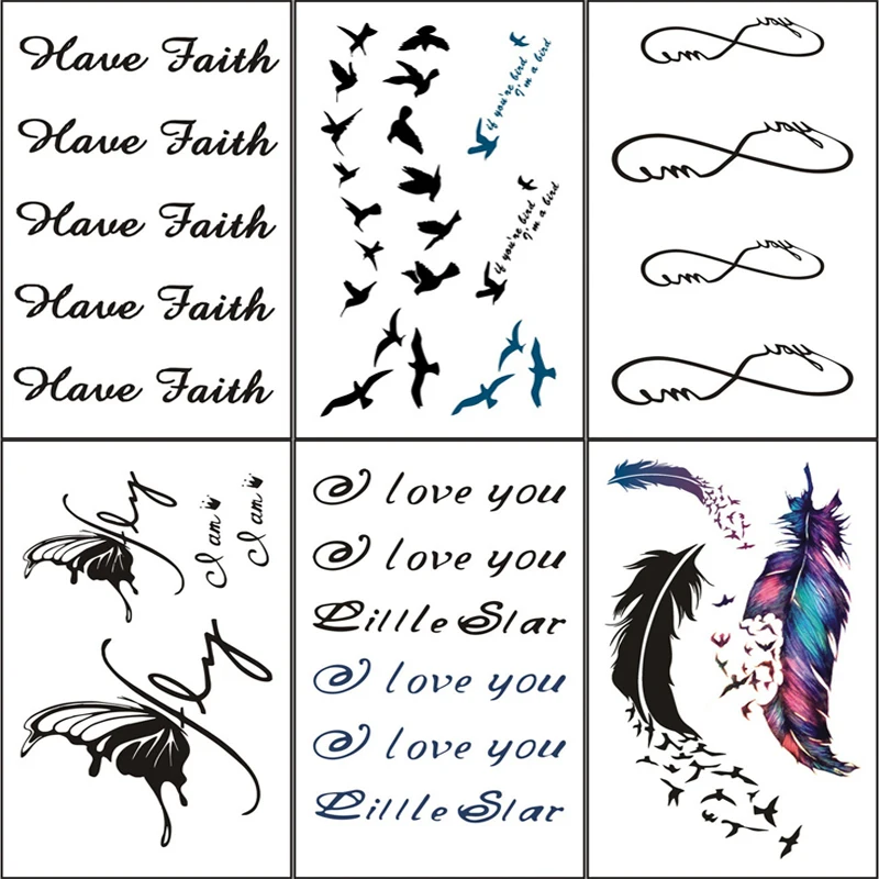 Flower Butterfly Temporary Tattoo Bird Feather Waterproof Fake Tattoos Arm Chest Shoulder Body Art Tattoo Sticker for Women Men
Flower Butterfly Temporary Tattoo Bird Feather Waterproof Fake Tattoos Arm Chest Shoulder Body Art Tattoo Sticker for Women Men