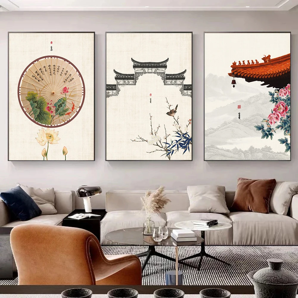 New Chinese Style Landscape Oriental Ancient Architecture Canvas Painting Posters Prints Wall Art Picture for Living Room Decor
New Chinese Style Landscape Oriental Ancient Architecture Canvas Painting Posters Prints Wall Art Picture for Living Room Decor