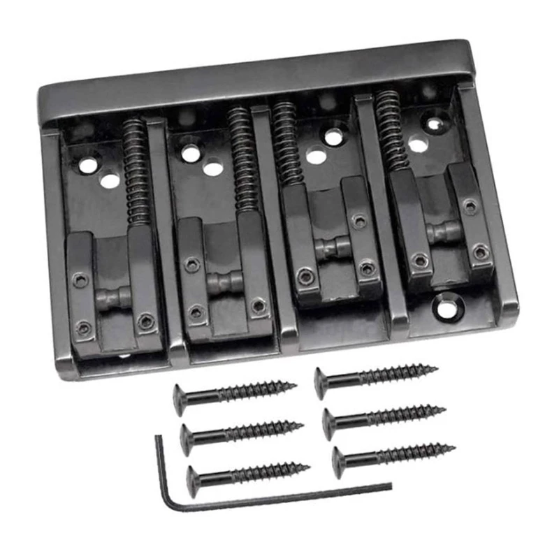 4 String Hardtail Bridge, Bridge Saddles Metal Tailpiece Electric Bass Bridge Replacement Accessory
4 String Hardtail Bridge, Bridge Saddles Metal Tailpiece Electric Bass Bridge Replacement Accessory