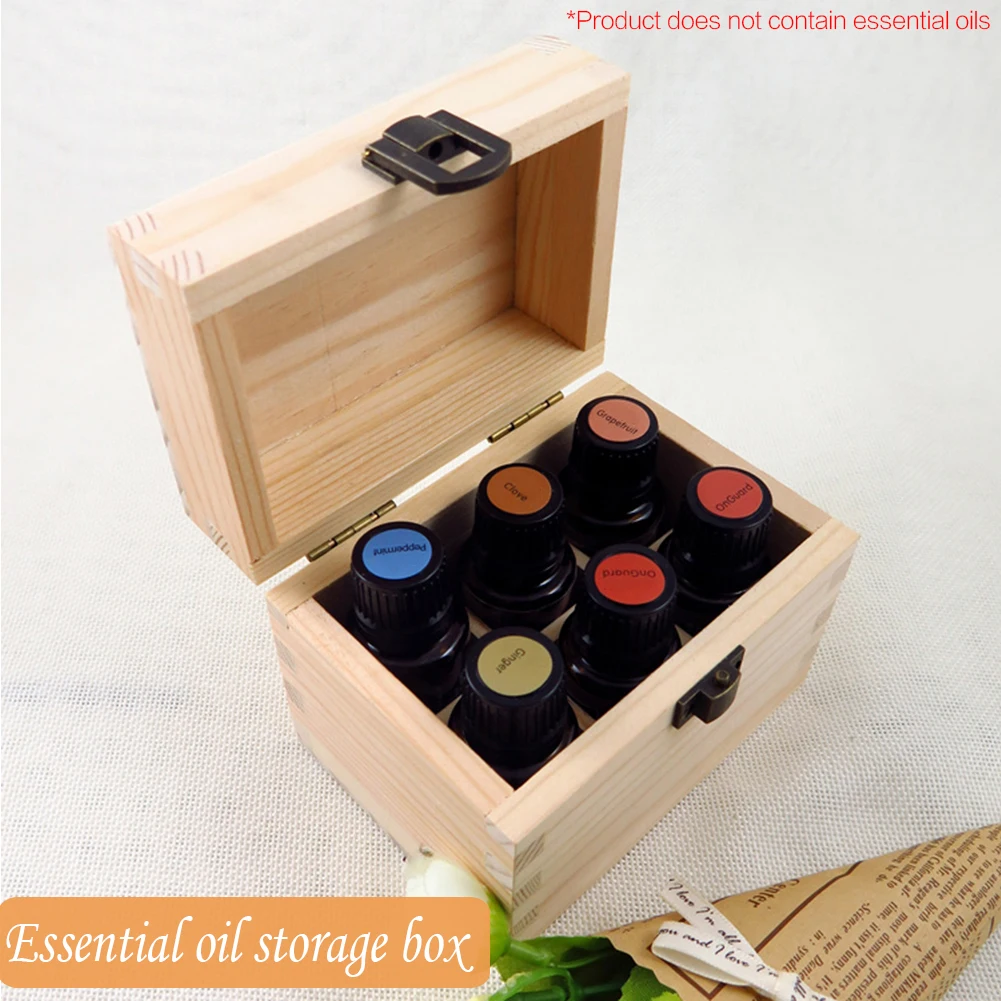 6 Grids Wood Essential Oil Box Protective Wooden Storage Case Aromatherapy Bottles 5ml Essential Oil Bottle Storage Organizer
6 Grids Wood Essential Oil Box Protective Wooden Storage Case Aromatherapy Bottles 5ml Essential Oil Bottle Storage Organizer