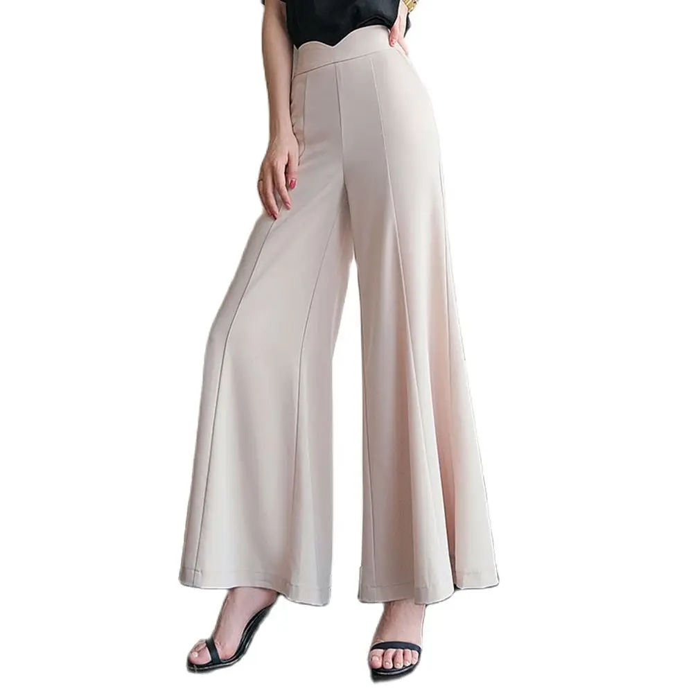 2022 New Women Fashion Beautiful Summer Flare Pants High Waist Elegant Baggy Trousers Wide Leg Ice Silk Full Length Long S XXL
2022 New Women Fashion Beautiful Summer Flare Pants High Waist Elegant Baggy Trousers Wide Leg Ice Silk Full Length Long S XXL
