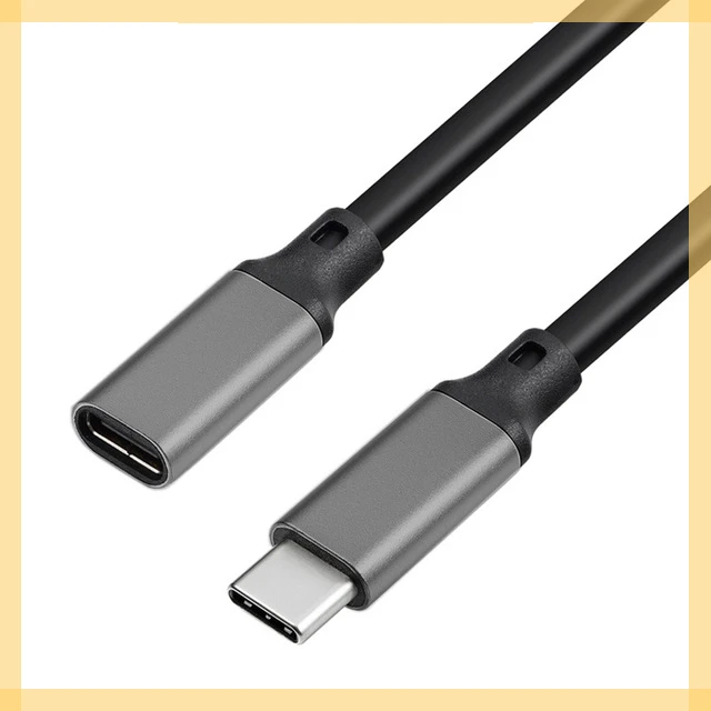 2M 10Gbps Gen2 Type-C USB 3.1 Male to USB-C Female Extension Data 100W Charging Cable Extender Cord For Macbook/ Switch/Phone
2M 10Gbps Gen2 Type-C USB 3.1 Male to USB-C Female Extension Data 100W Charging Cable Extender Cord For Macbook/ Switch/Phone