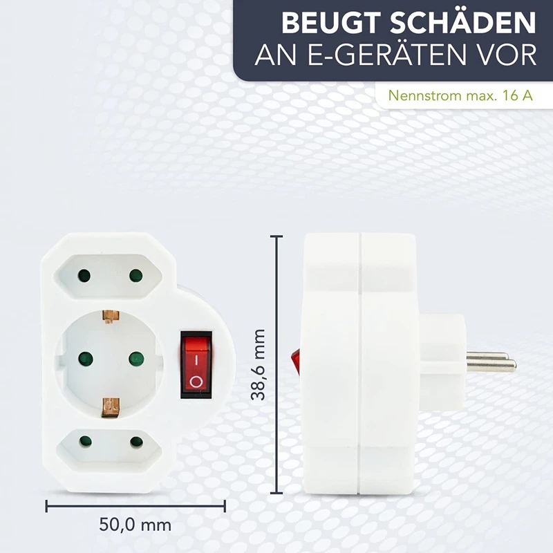 5X розетка, адаптер, 3-сторонняя розетка европейского стандарта, выключатель, переключаемая розетка, переключатель с подсветкой, предохранит...
5X розетка, адаптер, 3-сторонняя розетка европейского стандарта, выключатель, переключаемая розетка, переключатель с подсветкой, предохранит...