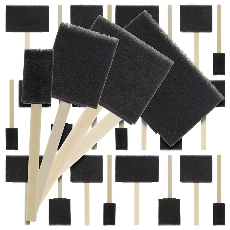 20 Pcs Foam Sponge Wooden Handle Paint Brush Set-Lightweight, Durable, Very Suitable For Acrylic
20 Pcs Foam Sponge Wooden Handle Paint Brush Set-Lightweight, Durable, Very Suitable For Acrylic