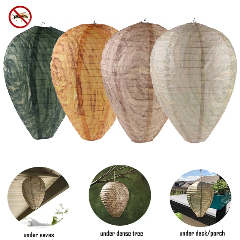 Flying Hanging Wasp Bee Trap Fly Insect Simulated Wasp Nest Effective Pest Control Natural Non-Toxic for Wasps Hornets Dropship
Flying Hanging Wasp Bee Trap Fly Insect Simulated Wasp Nest Effective Pest Control Natural Non-Toxic for Wasps Hornets Dropship