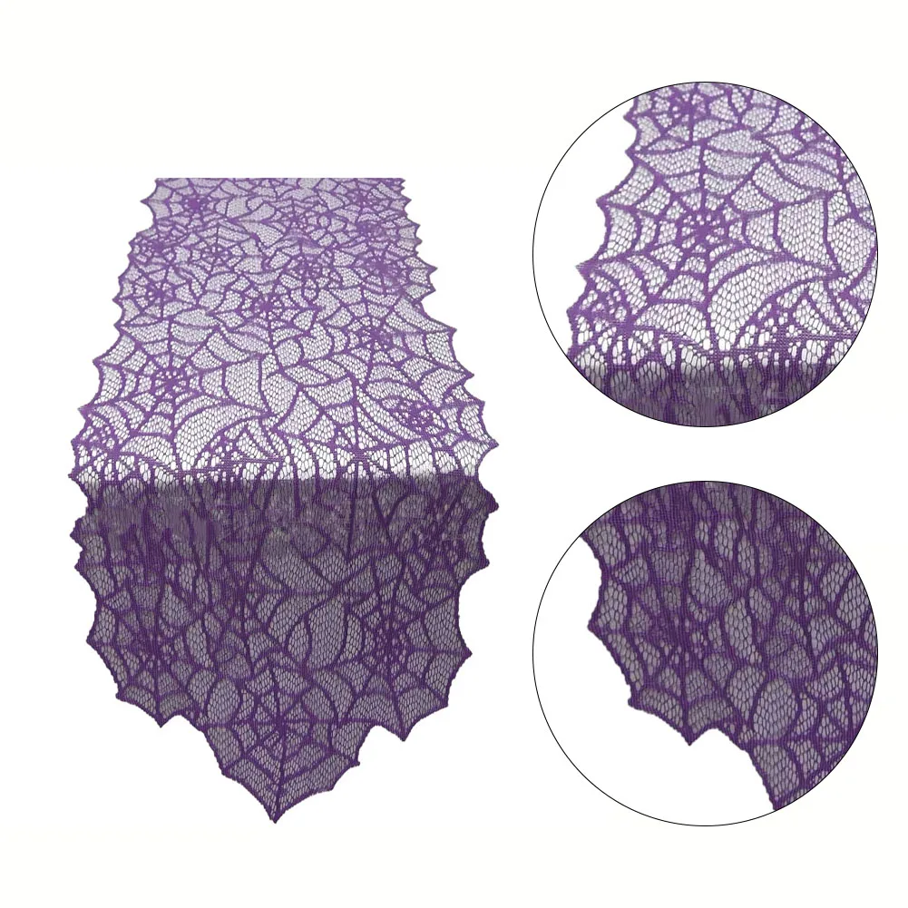 Halloween Lace Table Runner Purple Spider Web Tablecloth Fireplace Cover Home Cloth Cover Halloween Festival Party Table Decor
Halloween Lace Table Runner Purple Spider Web Tablecloth Fireplace Cover Home Cloth Cover Halloween Festival Party Table Decor
