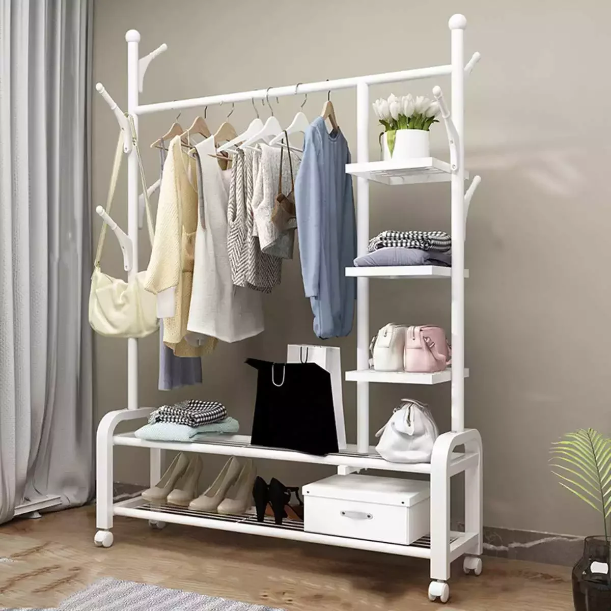 Coat Rack 125x175cm Floored Drying Rack Pole Style Coat Hanger Indoor Metal Clothing Rack Home Bedroom Storage Wardrobe Clothing
Coat Rack 125x175cm Floored Drying Rack Pole Style Coat Hanger Indoor Metal Clothing Rack Home Bedroom Storage Wardrobe Clothing