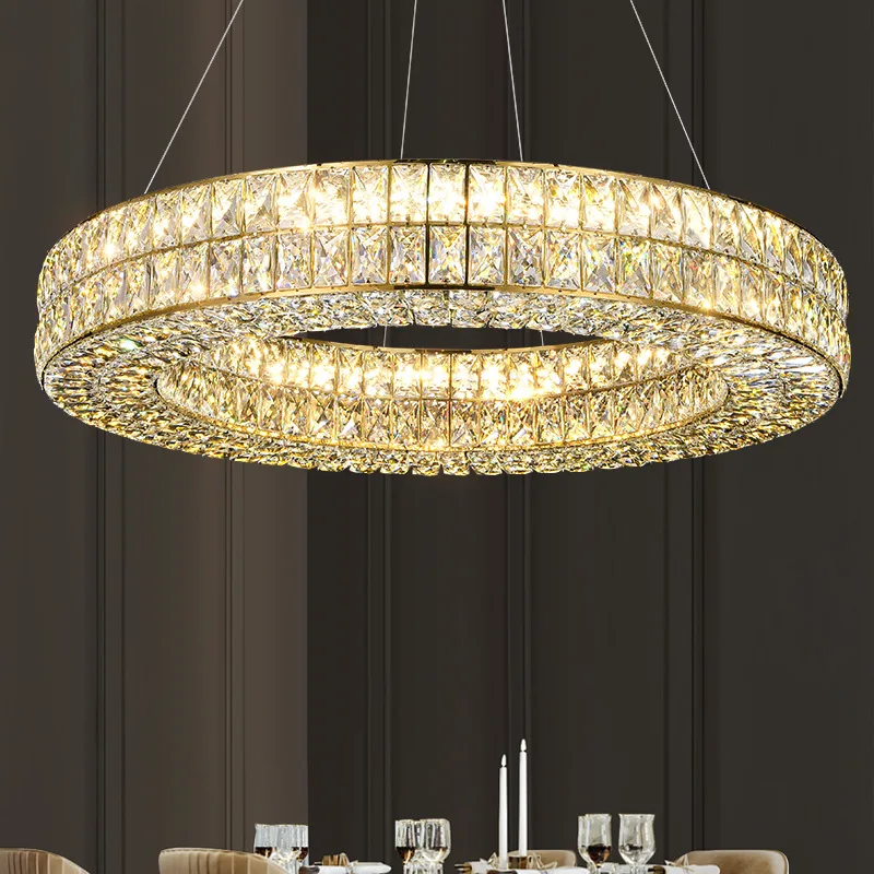 Modern Luxury Round Crystal Chandelier Home Decor Living Room Bedroom Kitchen LED Hanging Lamp Indoor Lighting Fixture Lustre
Modern Luxury Round Crystal Chandelier Home Decor Living Room Bedroom Kitchen LED Hanging Lamp Indoor Lighting Fixture Lustre