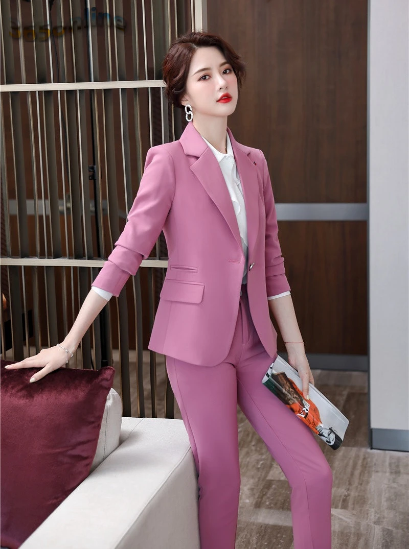 Ladies Office Work Wear Blazers Formal OL Styles Business Suits Pants and Jackets Coat Autumn Winter Professional Career Set
Ladies Office Work Wear Blazers Formal OL Styles Business Suits Pants and Jackets Coat Autumn Winter Professional Career Set