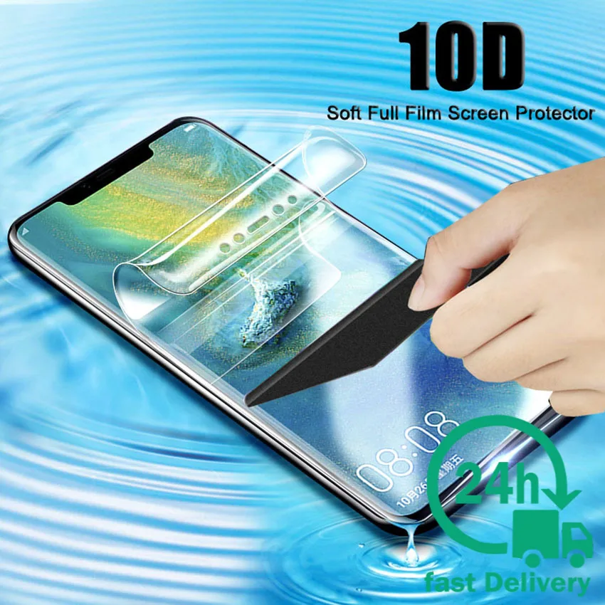 Полная защита мягкая Гидрогелевая пленка ТПУ для LG V50 ThinQ V40 V30 V20 Защитная экрана -