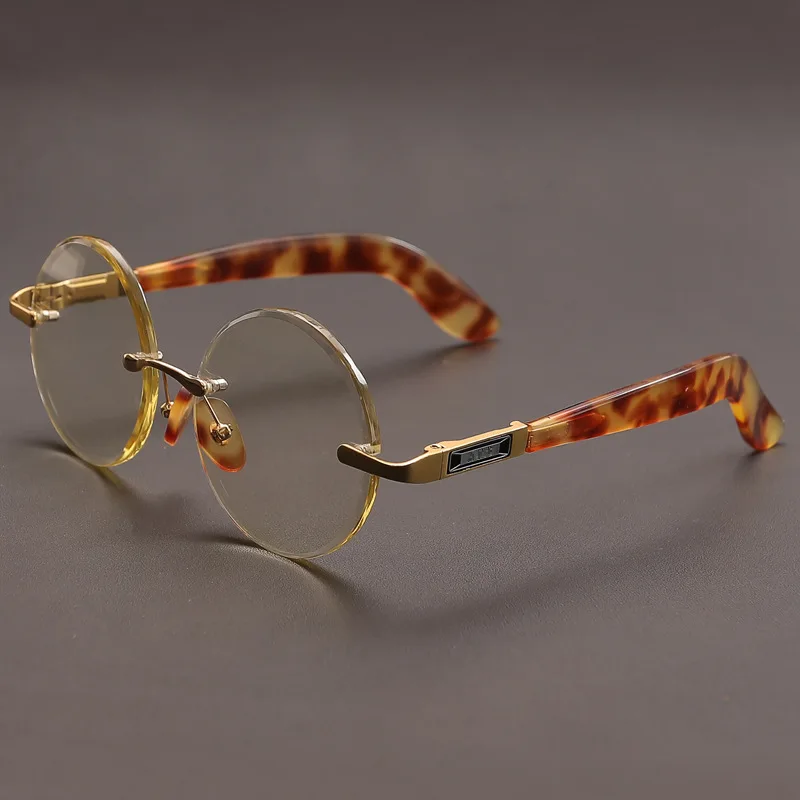 Rimless Crystal Glass Round Sunglasses Man Luxury Natural Stone Sun Glasses Vintage Acetate Anti Scratch Moisturizing Eye
Rimless Crystal Glass Round Sunglasses Man Luxury Natural Stone Sun Glasses Vintage Acetate Anti Scratch Moisturizing Eye