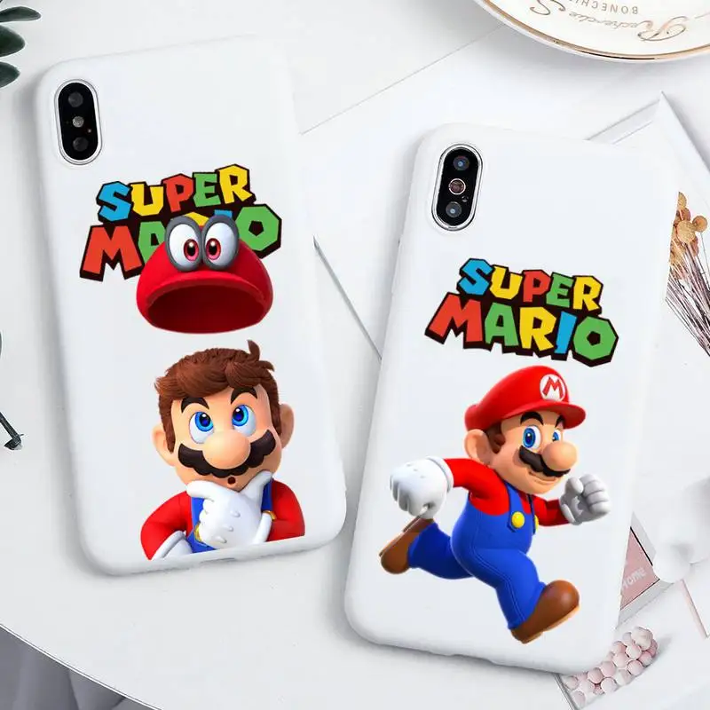 Super Mario Bros Phone Case For iphone 13 12 11 Pro Max Mini XS 8 7 6 6S Plus X SE 2020 XR Candy white Silicone cover
Super Mario Bros Phone Case For iphone 13 12 11 Pro Max Mini XS 8 7 6 6S Plus X SE 2020 XR Candy white Silicone cover