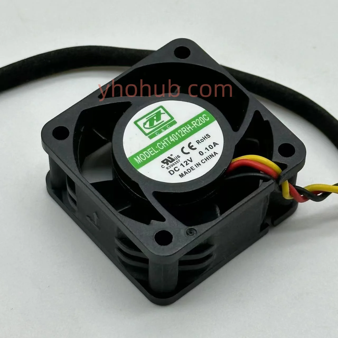 CHT4012RH-R20C DC 12V 0.10A 40x40x20mm 3-проводной Вентилятор охлаждения сервера
CHT4012RH-R20C DC 12V 0.10A 40x40x20mm 3-проводной Вентилятор охлаждения сервера