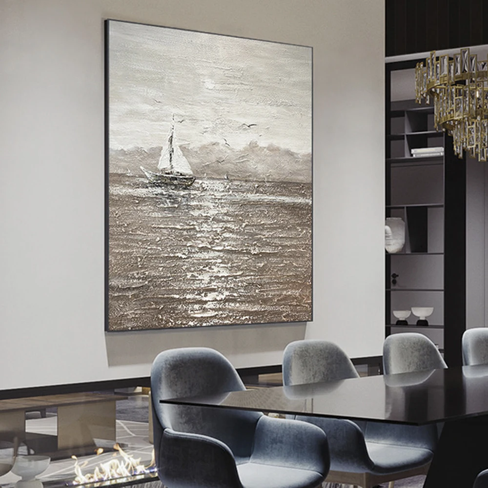 Hand Painted Oil Painting On Canvas Handmade Abstract Art Decorative Paintings For Living Room Wall Cuadros Sea Decor No Framed
Hand Painted Oil Painting On Canvas Handmade Abstract Art Decorative Paintings For Living Room Wall Cuadros Sea Decor No Framed