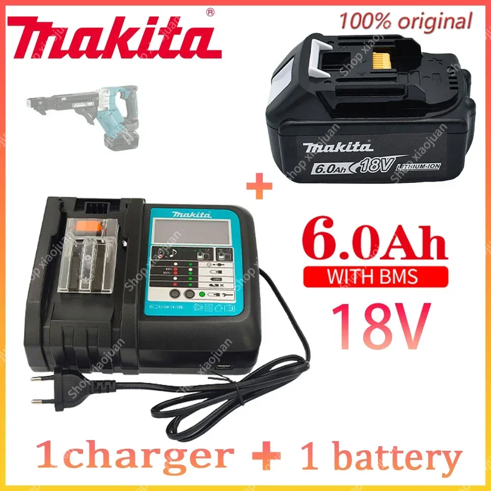 Makita-100% Original Rechargeable Power Tool Battery, Replaceable LED Lithium-ion, 6.0 Ah 18V LXT BL1860B BL1860BL1850
Makita-100% Original Rechargeable Power Tool Battery, Replaceable LED Lithium-ion, 6.0 Ah 18V LXT BL1860B BL1860BL1850