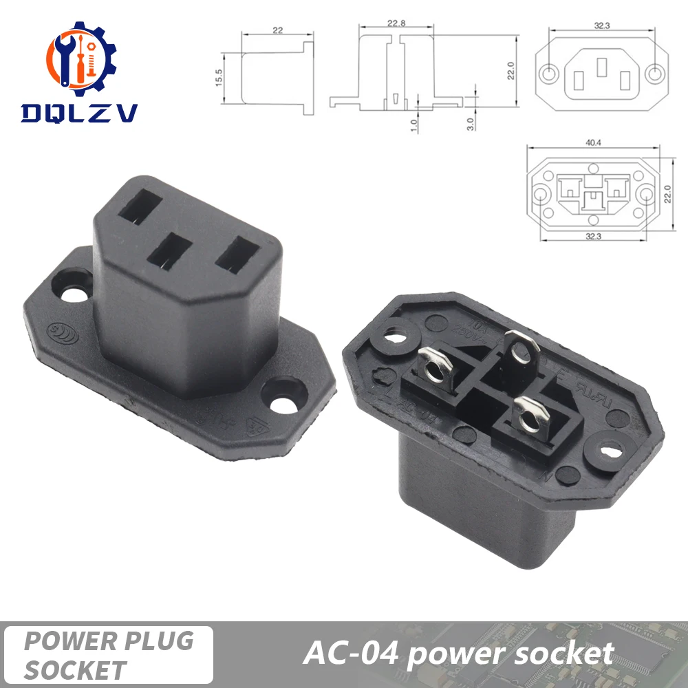 Розетка IEC320 C14 DQLZV
Розетка IEC320 C14 DQLZV