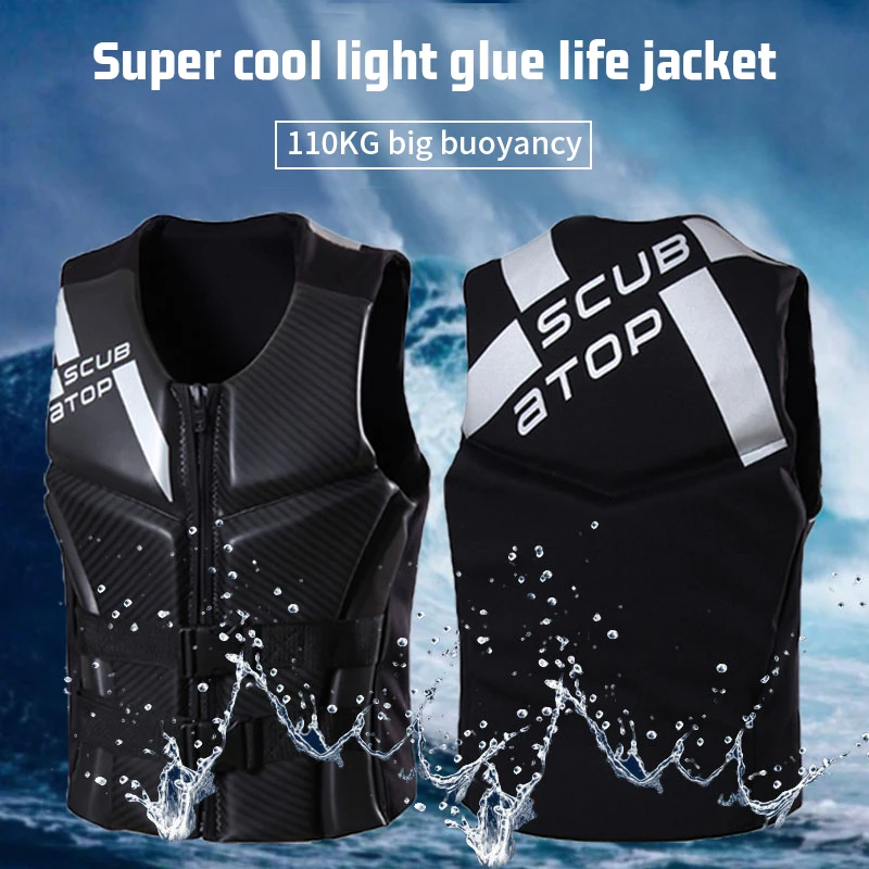

Adults Life Jacket Neoprene Water Sports Fishing Water Ski Vest Kayaking Boating Swimming Drifting snorkling Safety Life Vest
