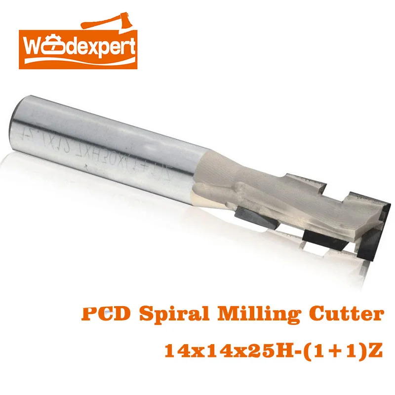 1+1T CNC Router Bit Diamond 2 Flutes PCD Spiral Milling Cutter for Woodworking MDF Plywood Particle Board Wood Carving 14*14*25H
1+1T CNC Router Bit Diamond 2 Flutes PCD Spiral Milling Cutter for Woodworking MDF Plywood Particle Board Wood Carving 14*14*25H