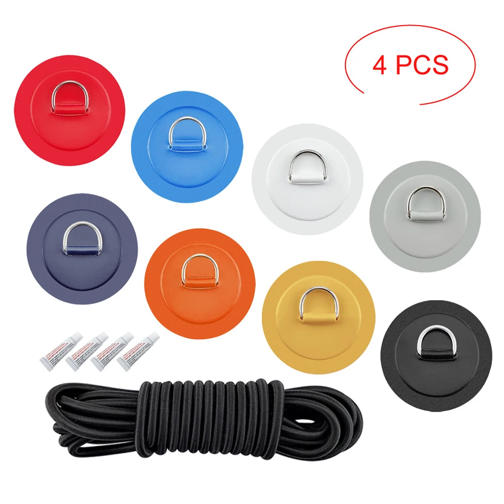 1 Set D Ring Pad PVC Patch Boat Deck Rigging 2.5m Black Elastic Bungee Cord Kit For Stand Up Paddle Board SUP Deck Accessories
1 Set D Ring Pad PVC Patch Boat Deck Rigging 2.5m Black Elastic Bungee Cord Kit For Stand Up Paddle Board SUP Deck Accessories