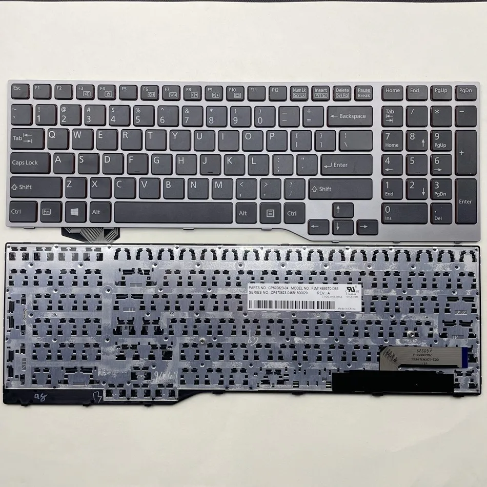Клавиатура для ноутбука Fujistu E754 Lifebook E557 E753 E756 E554 E556 с серебристой рамкой
Клавиатура для ноутбука Fujistu E754 Lifebook E557 E753 E756 E554 E556 с серебристой рамкой
