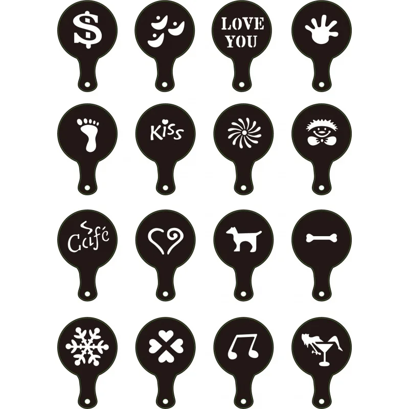 Set Coffee Printing Model Supporting Equipment Fancy Coffee Coffee Appliance Plastic16Piece Dusting Powder Print
Set Coffee Printing Model Supporting Equipment Fancy Coffee Coffee Appliance Plastic16Piece Dusting Powder Print
