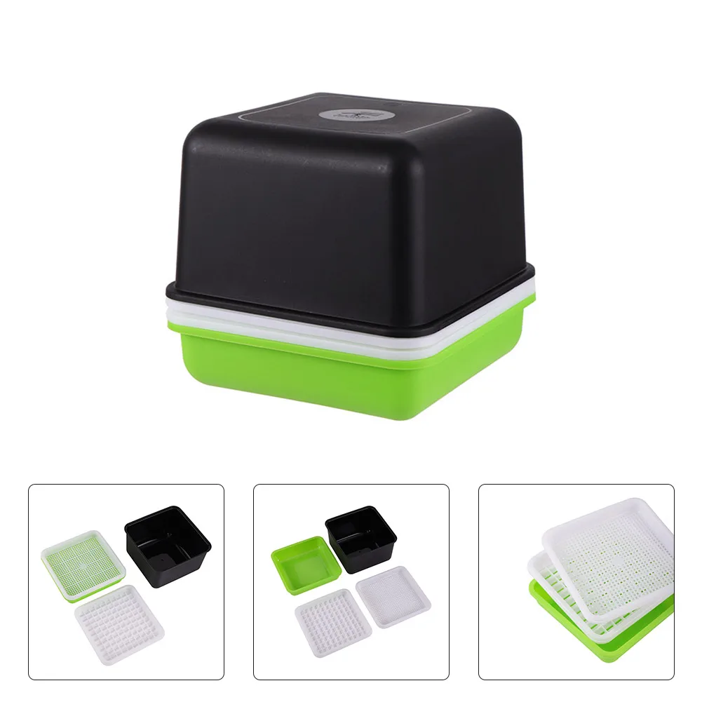 1 Set Garden Hydroponic Peanut Sprout Box Bean Pea Wheat Seedling Sprouter Tray Grass Grow Germination Soilless Planting Pot
1 Set Garden Hydroponic Peanut Sprout Box Bean Pea Wheat Seedling Sprouter Tray Grass Grow Germination Soilless Planting Pot