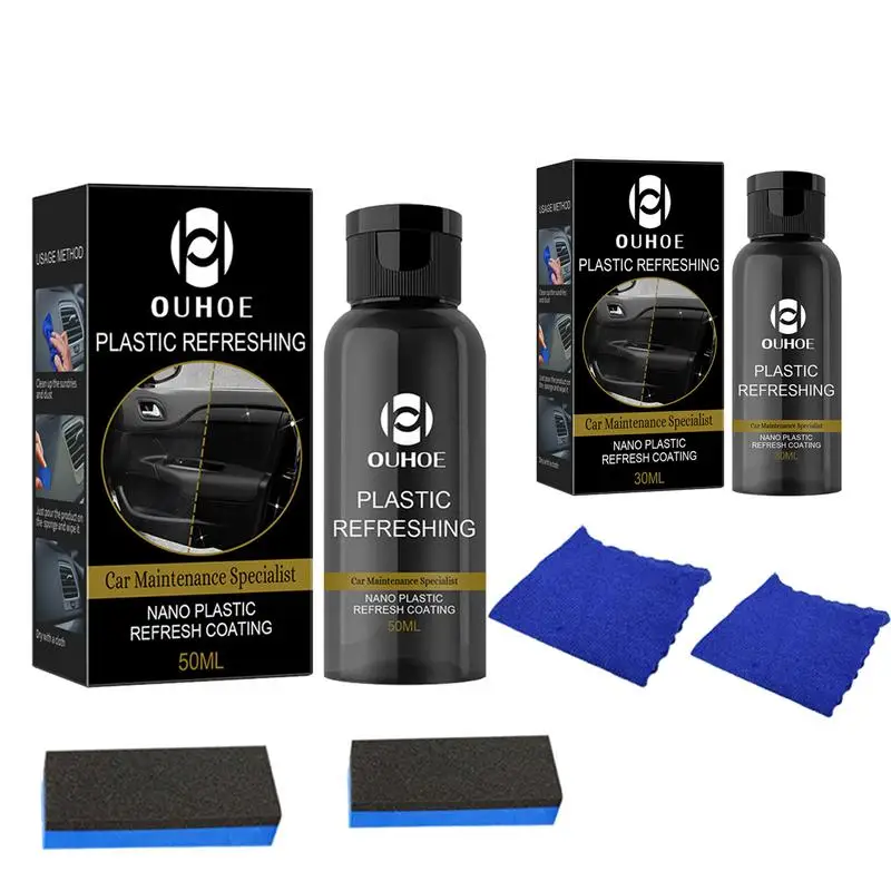 Car Plastic Refreshing Coating Agent 50ml Plastics Refreshing Detailing Supplies With Sponge Automobile Interior Dust Care Tools
Car Plastic Refreshing Coating Agent 50ml Plastics Refreshing Detailing Supplies With Sponge Automobile Interior Dust Care Tools