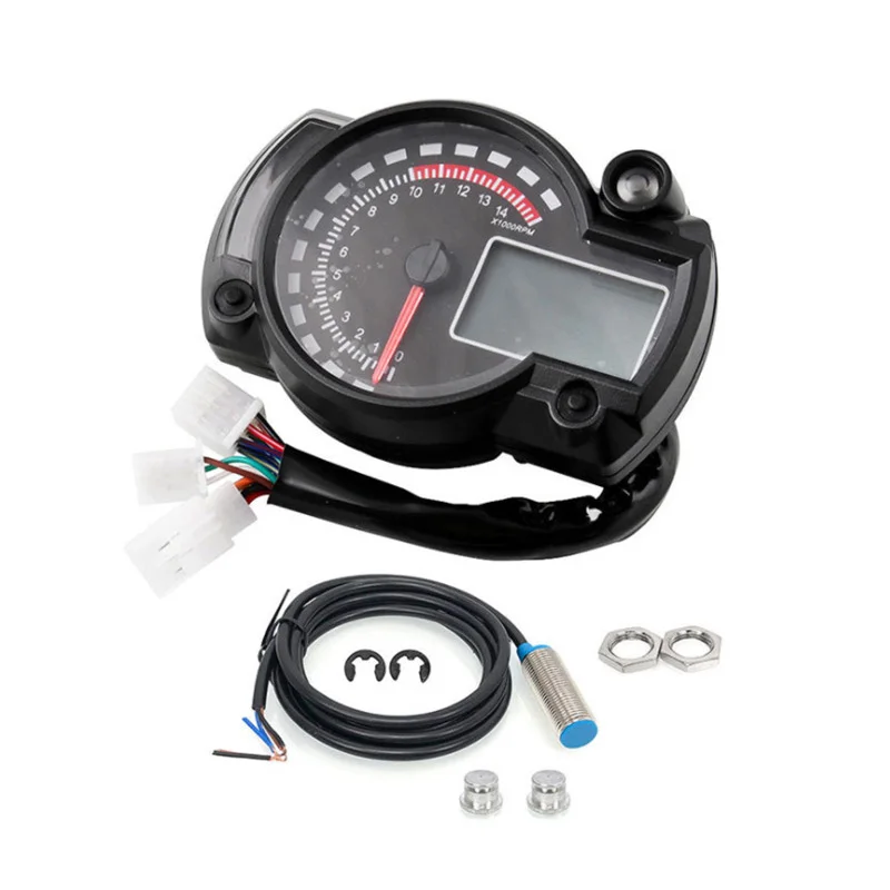 Motorcycle Digital Light LCD Speedometer Odometer Tachometer W/ Speed Sensor oil level meter Modern Universal 7 color display
Motorcycle Digital Light LCD Speedometer Odometer Tachometer W/ Speed Sensor oil level meter Modern Universal 7 color display