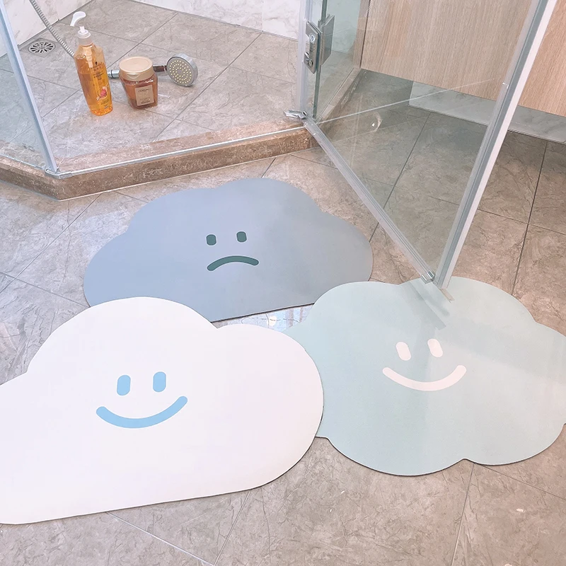 Diatom mud floor mat cartoon cloud bathroom non-slip carpet bathroom absorbent floor mat door mat foot mat household mat
Diatom mud floor mat cartoon cloud bathroom non-slip carpet bathroom absorbent floor mat door mat foot mat household mat