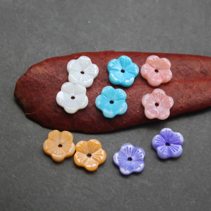 5pcs / bag natural shell flower 8mm freshwater shell dyed plum blossom jewelry making DIY necklace hairpin brooch accessories
5pcs / bag natural shell flower 8mm freshwater shell dyed plum blossom jewelry making DIY necklace hairpin brooch accessories