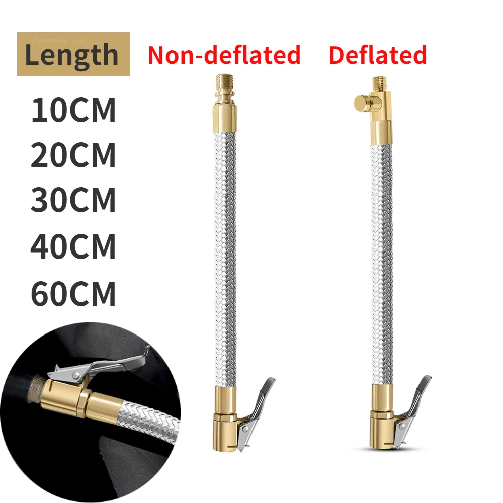 Car Motorcycle Bike Tire Air Inflator Hose Inflatable Tube Hose Inflator Tube Connection Quick Inflation Chuck Locking Air Chuck
Car Motorcycle Bike Tire Air Inflator Hose Inflatable Tube Hose Inflator Tube Connection Quick Inflation Chuck Locking Air Chuck
