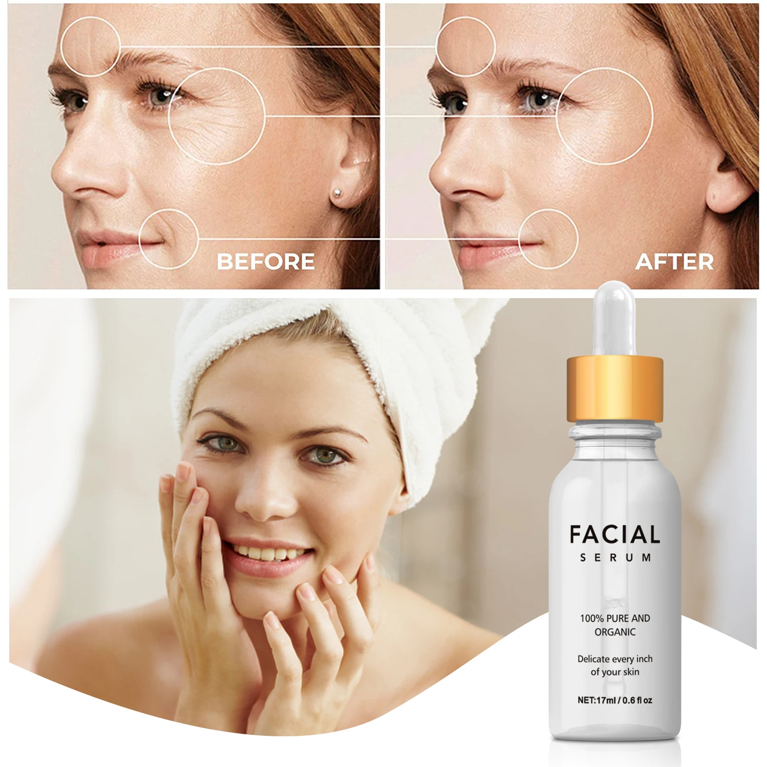 15ml Hyaluronic acid Face Serum Anti-aging Wrinkle Face Essence Pore Shrink Serum Facial Liquid Skin Care Serum
15ml Hyaluronic acid Face Serum Anti-aging Wrinkle Face Essence Pore Shrink Serum Facial Liquid Skin Care Serum