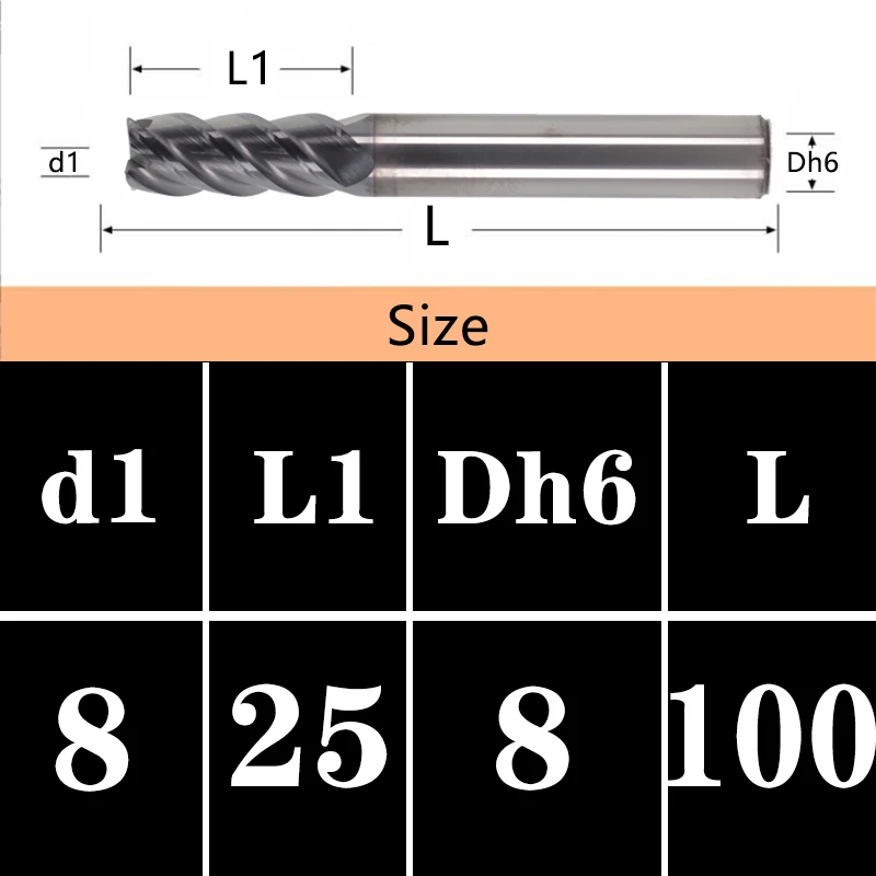 GEEFUN Tools Milling Cutter Cutting Tools New HRC70 Solid Carbide End Mill Cutter 4 Flutes 4mm Cnc Router Bits
GEEFUN Tools Milling Cutter Cutting Tools New HRC70 Solid Carbide End Mill Cutter 4 Flutes 4mm Cnc Router Bits