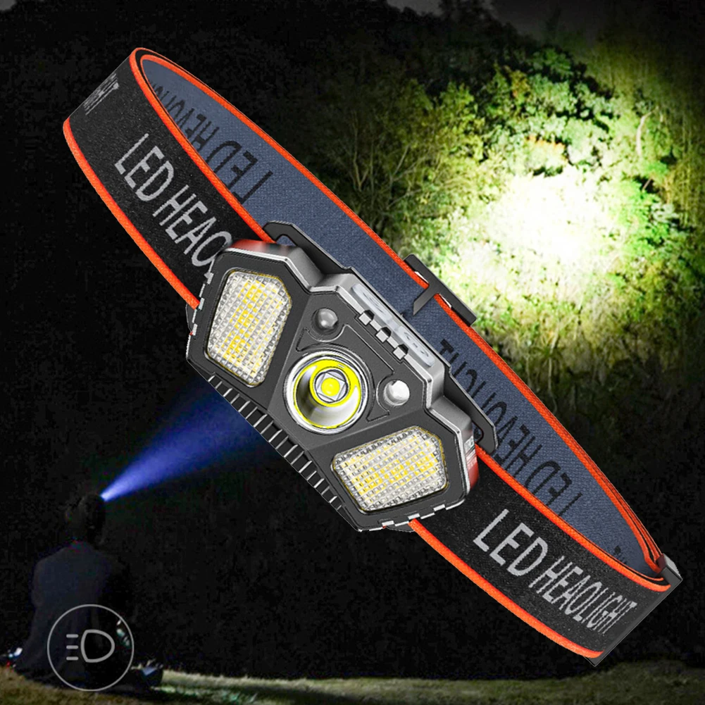 XPE+LED Head Flashlight Smart Wave Induction USB Camping Head Torches Rechargeable Waterproof 90 Degree Free Rotation for Hiking
XPE+LED Head Flashlight Smart Wave Induction USB Camping Head Torches Rechargeable Waterproof 90 Degree Free Rotation for Hiking