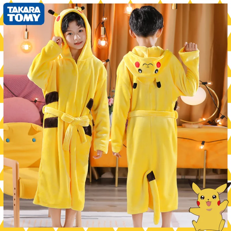 Банный халат с покемоном, Пикачу, кигуруми, единорог, динозавр, детские халаты с капюшоном, детские пижамы с животными для мальчиков и девоче...
Банный халат с покемоном, Пикачу, кигуруми, единорог, динозавр, детские халаты с капюшоном, детские пижамы с животными для мальчиков и девоче...