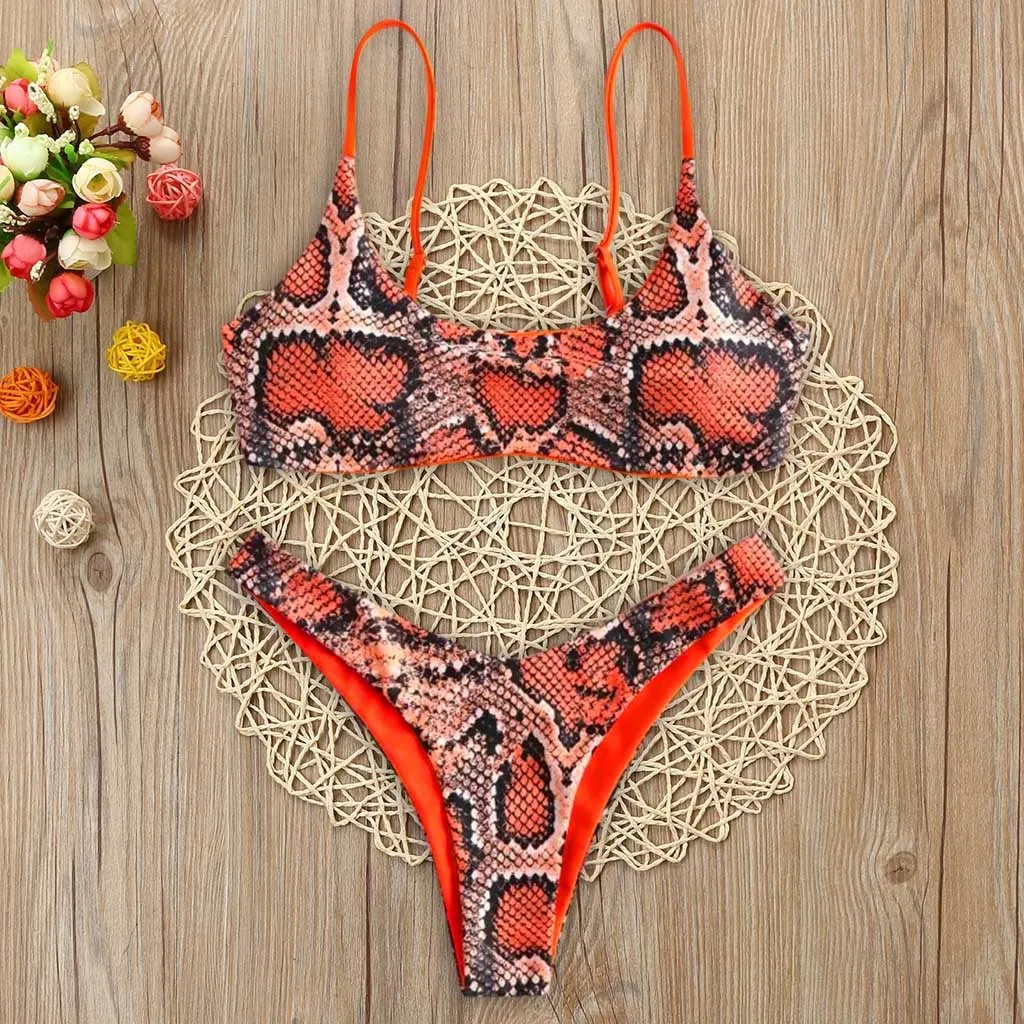 Snake Skin Swimsuit Women High Cut V Neck Two Pieces Mid Waist Bikini Sets Sexy Two Pieces Beachwear Ladies Bathing Suit Swimwea
Snake Skin Swimsuit Women High Cut V Neck Two Pieces Mid Waist Bikini Sets Sexy Two Pieces Beachwear Ladies Bathing Suit Swimwea